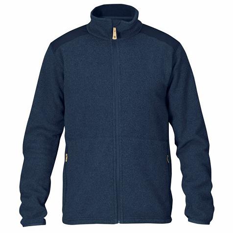 Fjallraven Men Sten Fleece Navy PH320512 Philippines